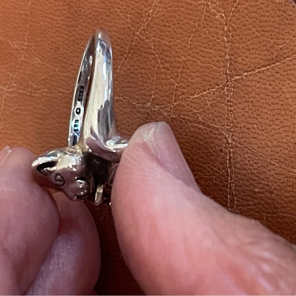 Cat Sterling Ring - Picture 5 of 5